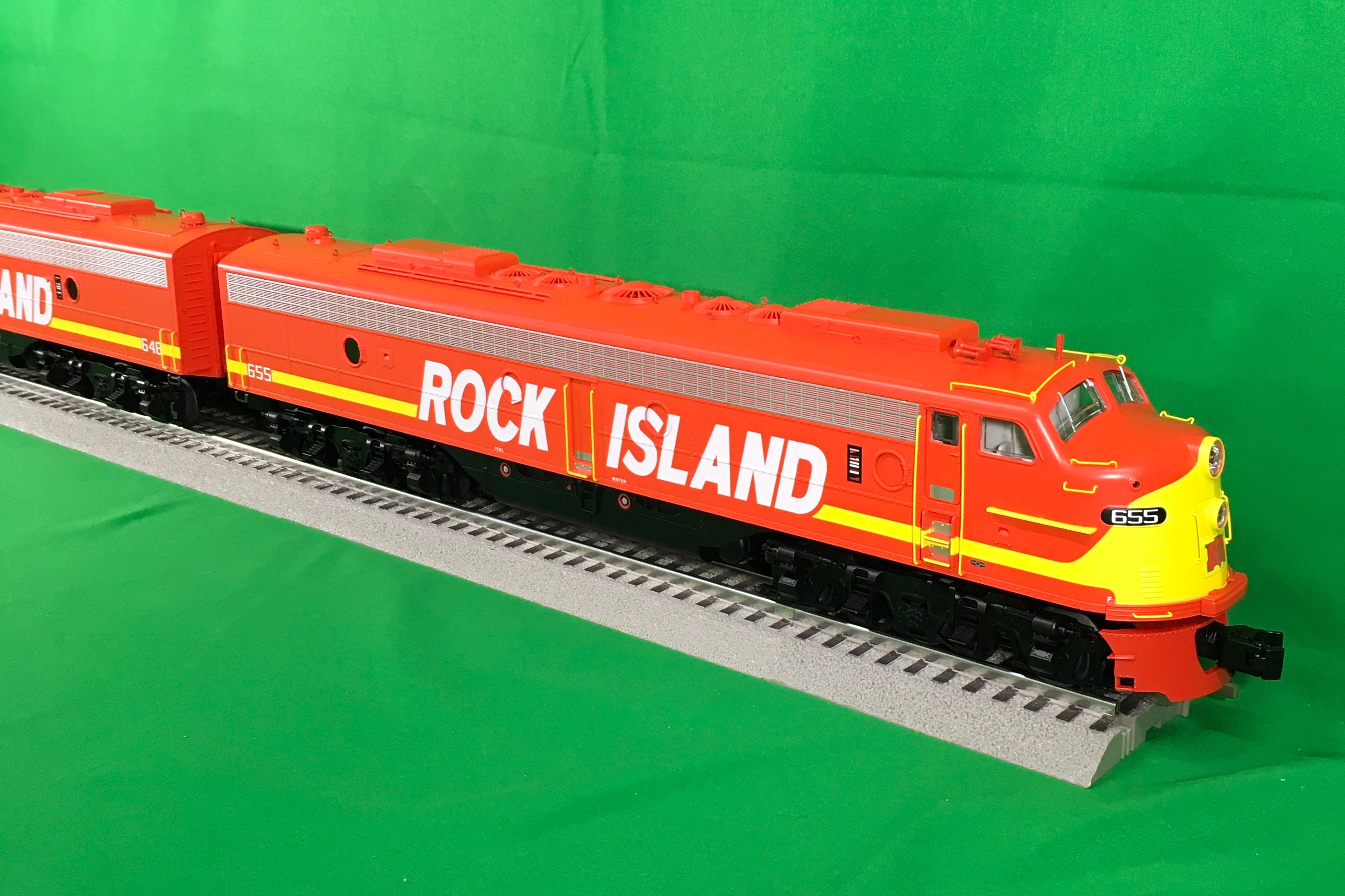 Lionel 2333810 - Legacy E8 AA Diesel Set "Rock Island" #644-648 - Custom Run for MrMuffin'sTrains
