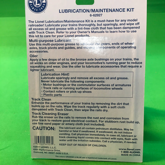Lionel 6-62927 - Lubrication / Maintenance Set - MrMuffin'sTrains