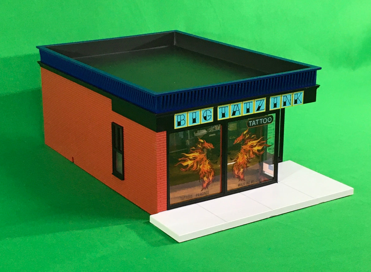Lionel 2129010 - Building Store "Big Tatz Ink" - MrMuffin'sTrains