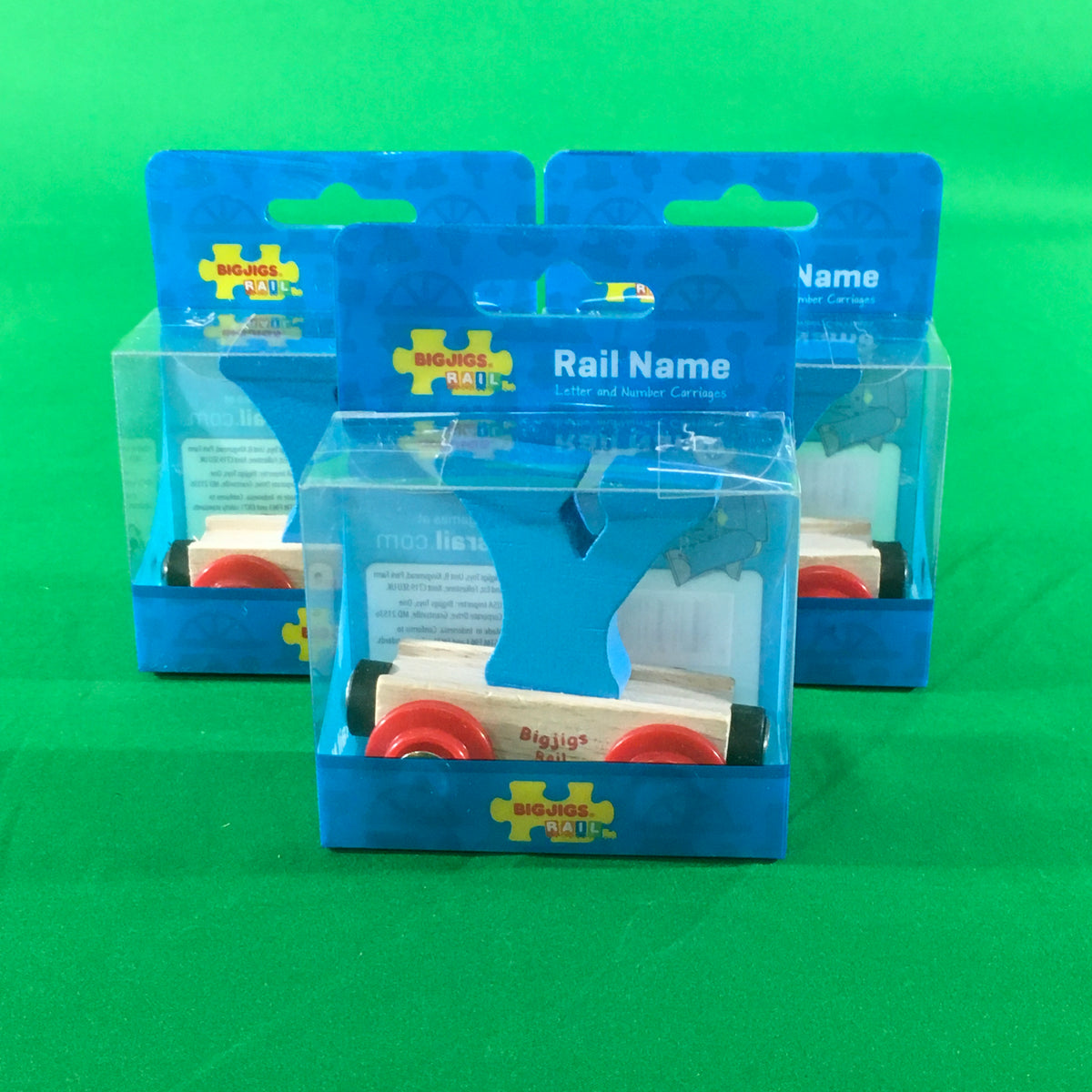 BigJigs BR125 - Rail Name Letter Y (Colors Vary) - MrMuffin'sTrains