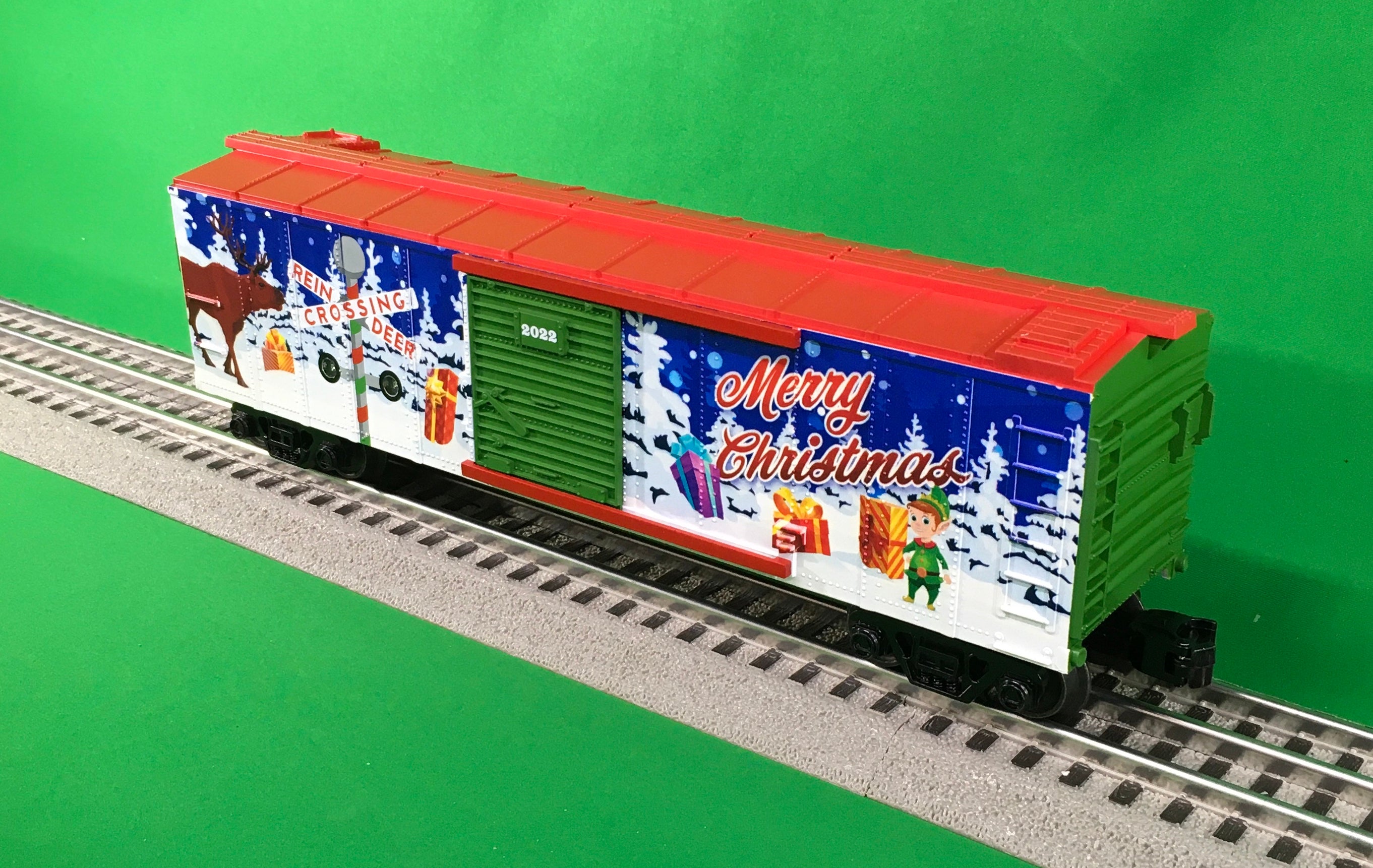 MTH 30-71112 - Box Car "Christmas" #2022 w/ Blinking LEDs