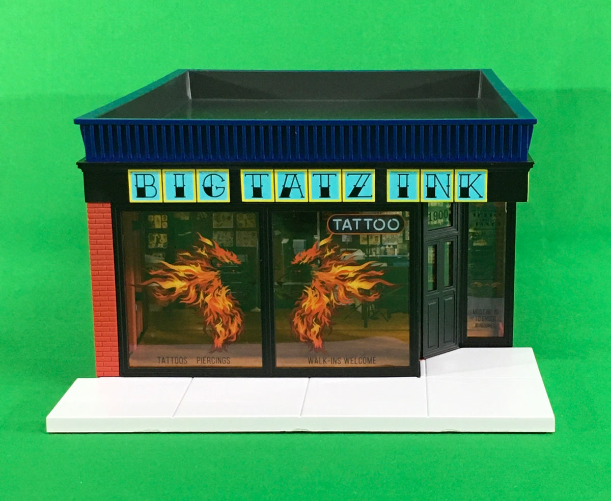 Lionel 2129010 - Building Store "Big Tatz Ink" - MrMuffin'sTrains
