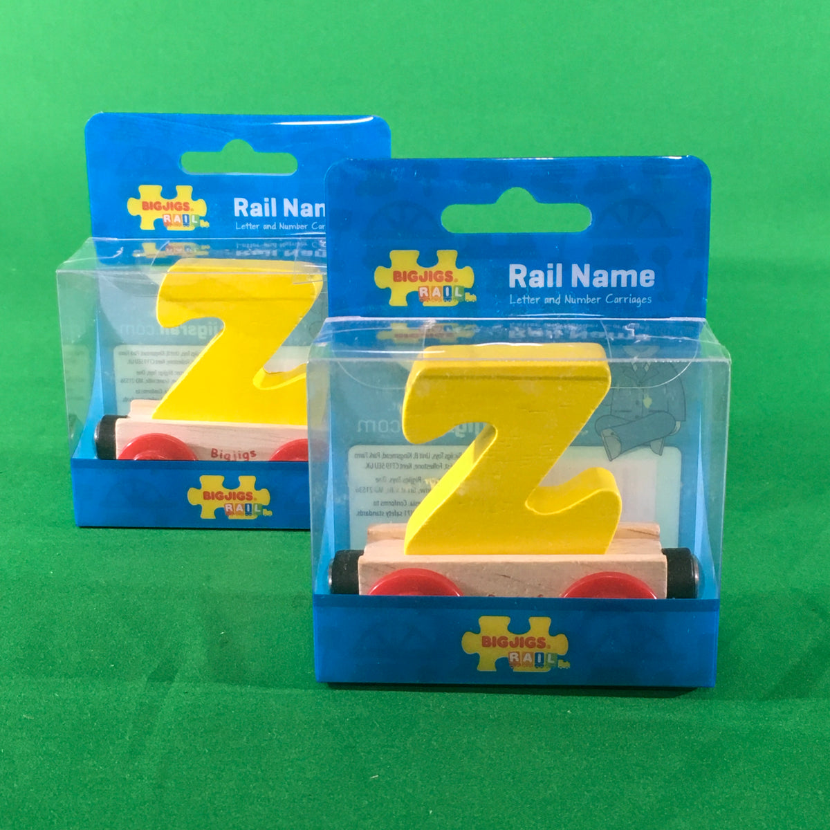 BigJigs BR126 - Rail Name Letter Z (Colors Vary) - MrMuffin'sTrains