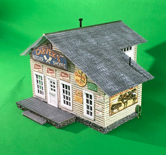 Woodland Scenics BR5872 - Carver's Butcher Shoppe - MrMuffin'sTrains
