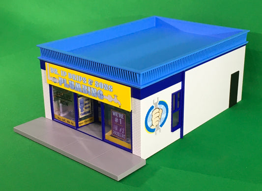 Lionel 2129140 - Building Store "Dr. IP Drips & Sons Plumbing" - MrMuffin'sTrains