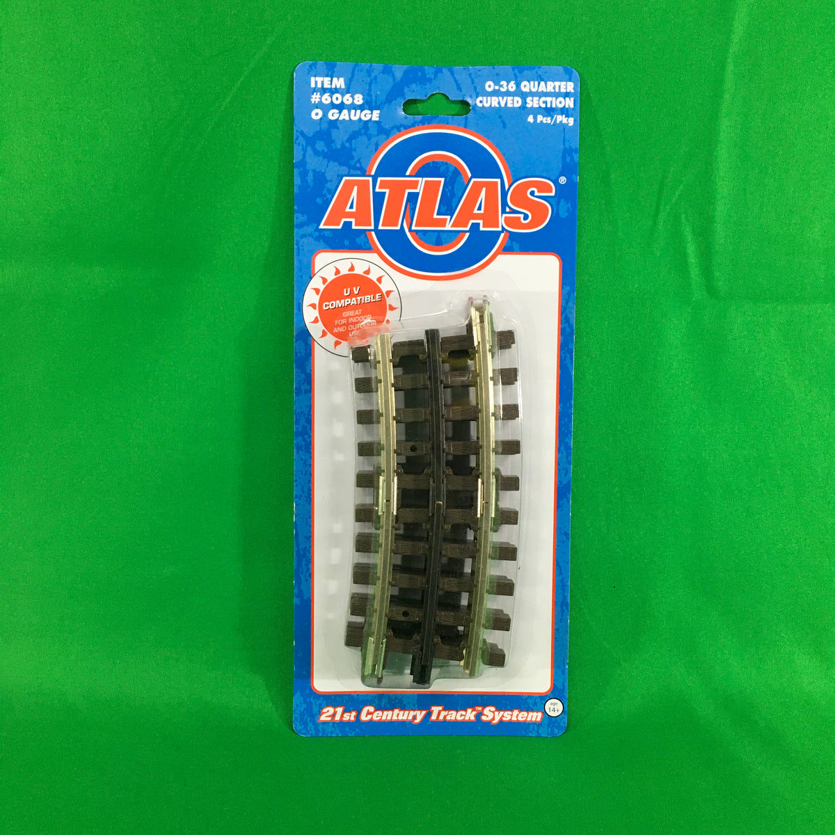 Atlas O 6068 - O-36 Quarter Curve Track Set (4-Pack) - MrMuffin'sTrains
