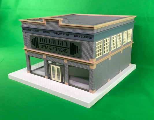 Lionel 2229060 - Plug-Expand-Play "Tough Guy Gym & Fitness" Building - MrMuffin'sTrains