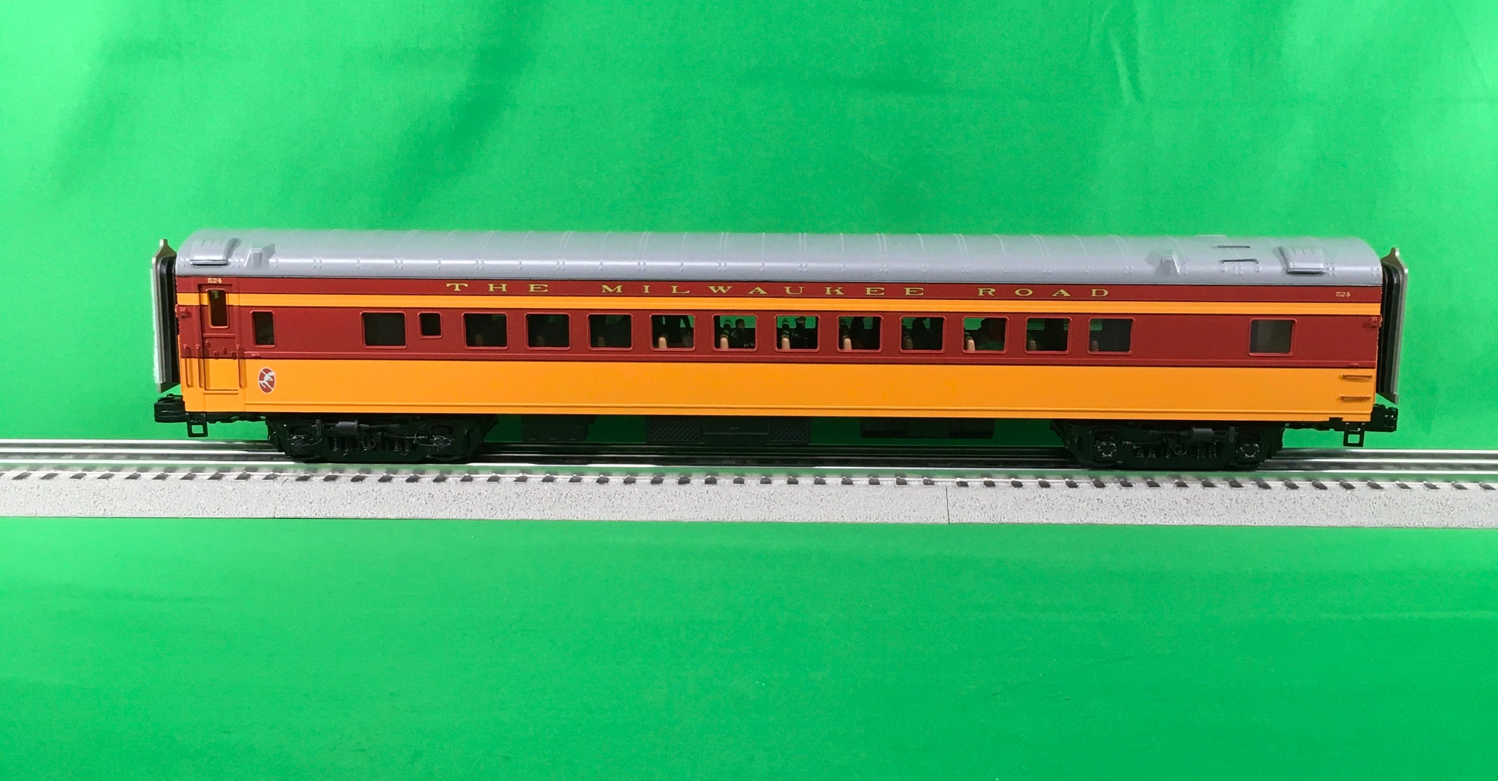 MTH 20-64165 - 70' Streamlined Baggage/Coach Passenger Set "Milwaukee Road" (2-Car) Smooth Sided