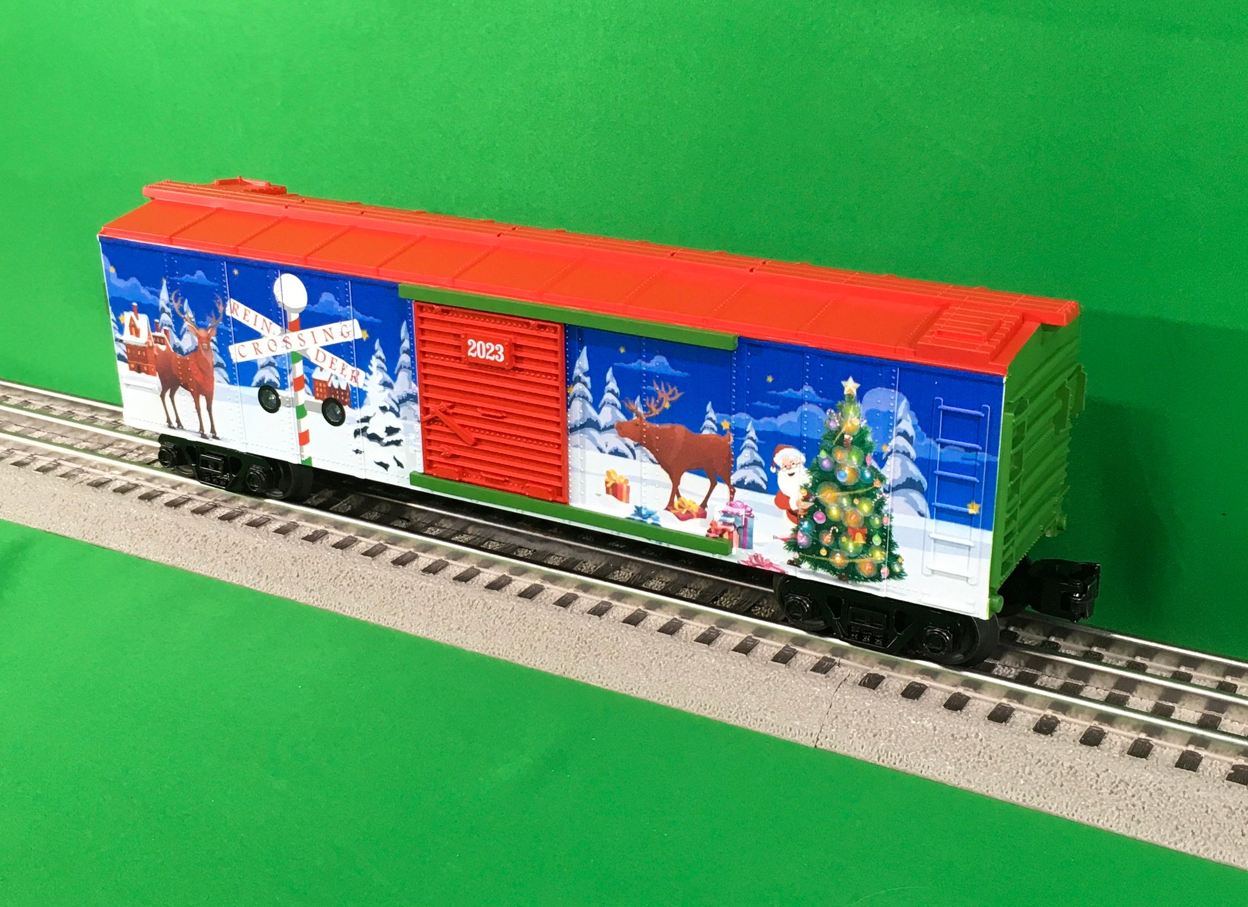 MTH 30-71155 - Box Car "Christmas" #2023 w/ Blinking LEDs