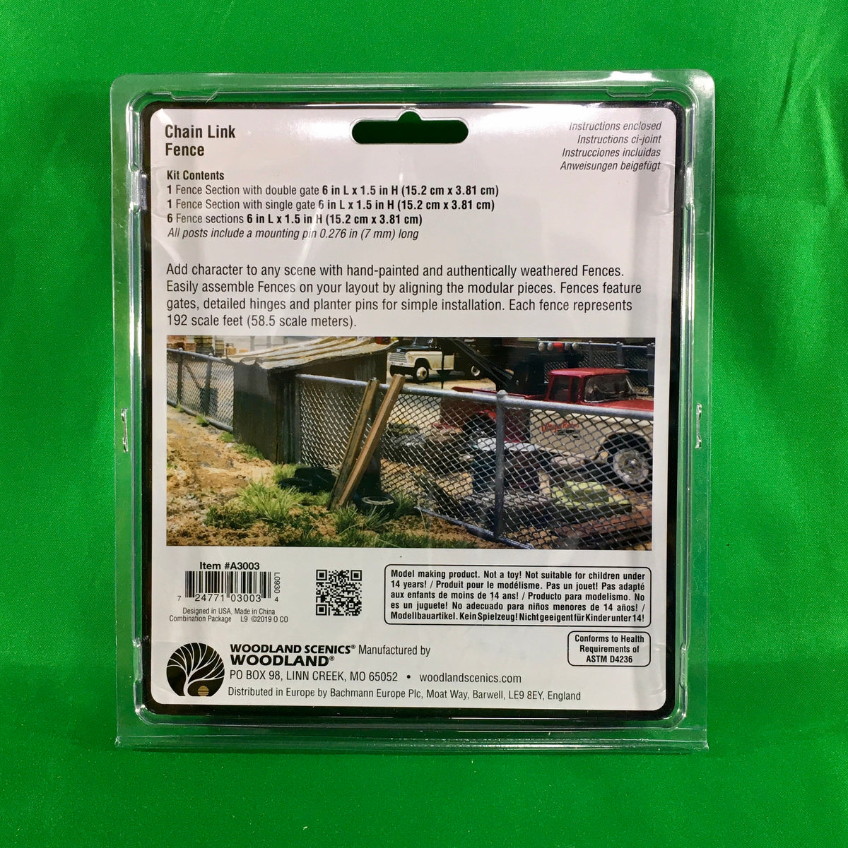 Woodland Scenics A3003 - Chain Link Fence - MrMuffin'sTrains
