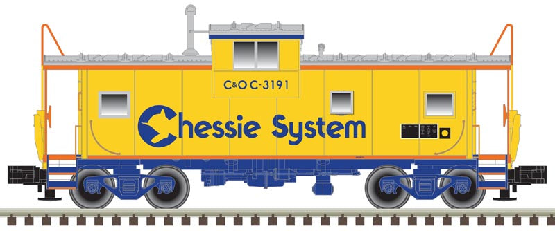 Atlas O 3001273 - Extended Vision Caboose "Chessie System"