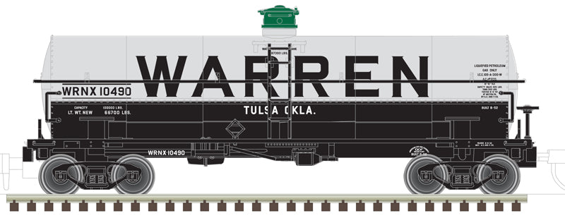 Atlas O 3006502 - 11,000 Gallon Tank Car "Warren" (WRNX) (2-Rail) - 1/21 announcement