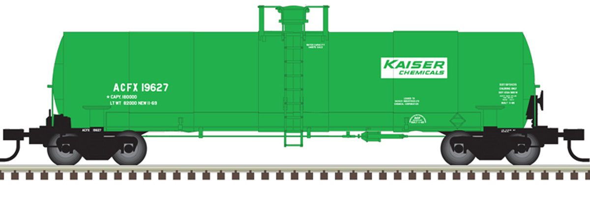 Atlas O 3008209 - Master - ACF® 17,360 Gallon Tank Cars "Kaiser Chemicals" - 2-Rail