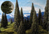 Grand Central Scenery T02 - 6"-7" Large Pine Trees (5-Pack)
