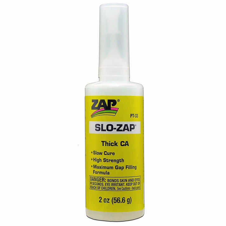 Zap-A-Gap PT-33 - Slo-Zap CA- Thick (2 Oz) Yellow Label