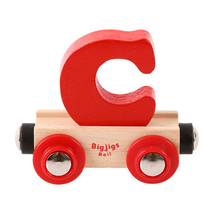 BigJigs BR103 - Rail Name Letter C (Colors Vary) - MrMuffin'sTrains