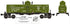 Ready Made Trains RMT-96831 - 8000 Gallon Single Dome Tank "U.S. Army"